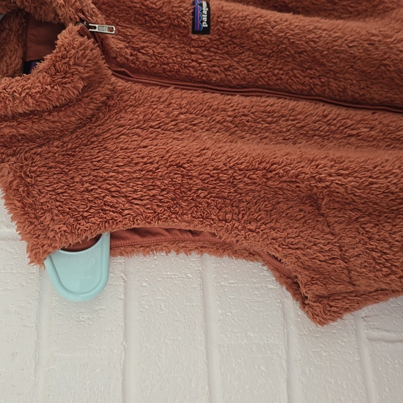 Patagonia Vest Womens M Los Gatos Fleece Deep Pile Faux Fur Full Zip Logo - Picture 6 of 12